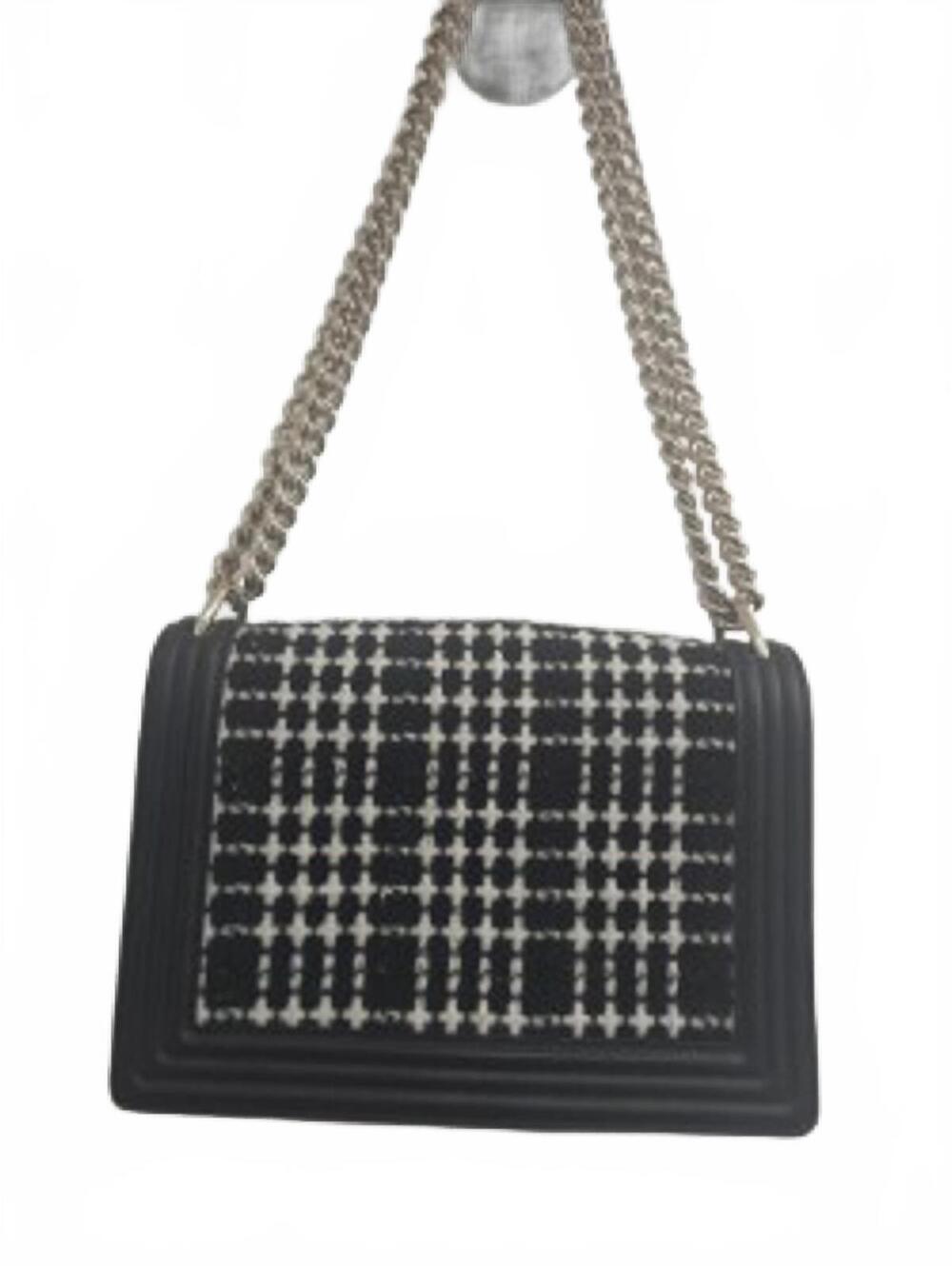 Kate Spade Black and White Chain Shoulder Bag